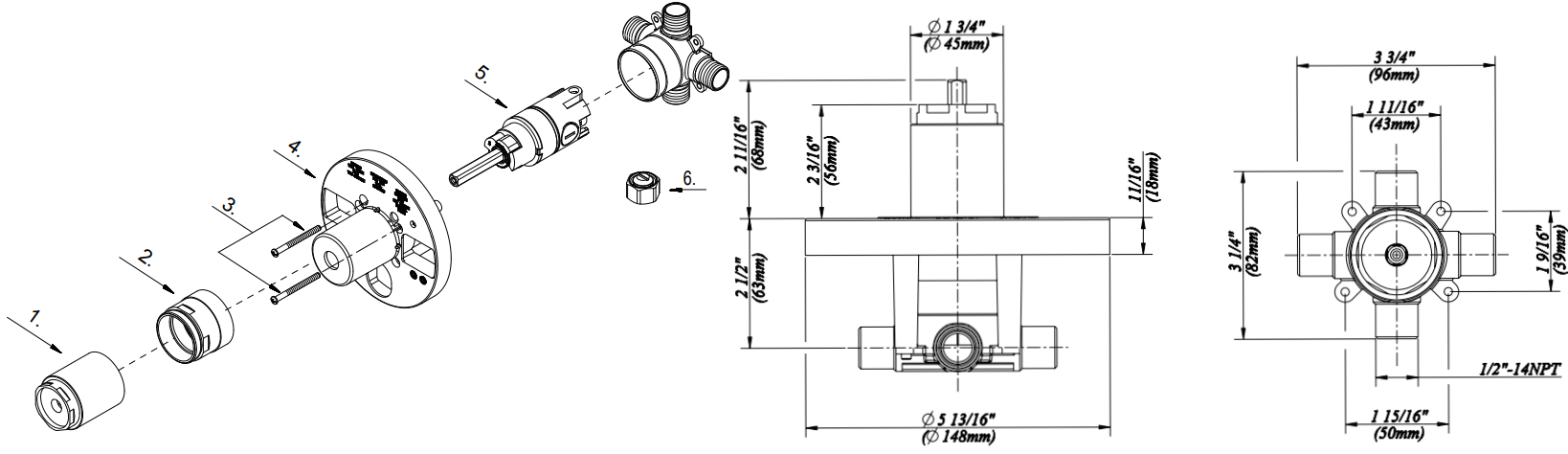 Single Control Pressure Balancing Valve Specifications Images